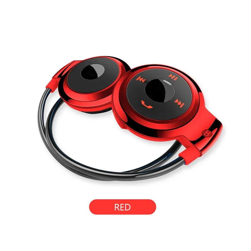 Mini 503 deporte plegable inalámbrico Bluetooth auriculares estéreo de alta fidelidad música Gaming banda para el cuello auriculares con micrófono soporte modo de tarjeta FM/TF - Desert Eagle Stores 